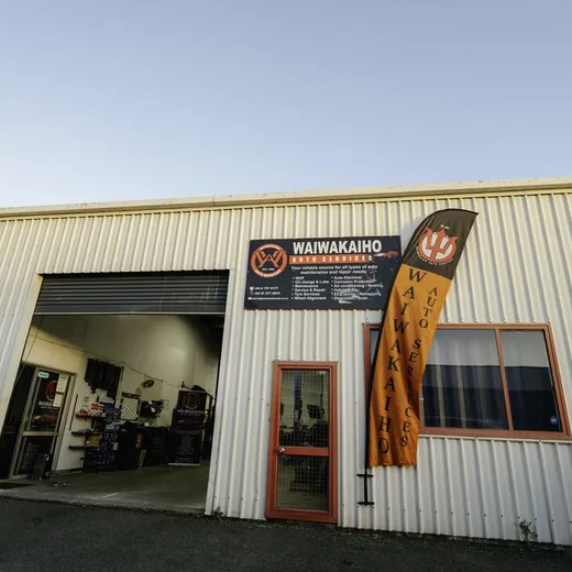Waiwakaiho Auto Services workshop at 651 Devon Road New Plymouth